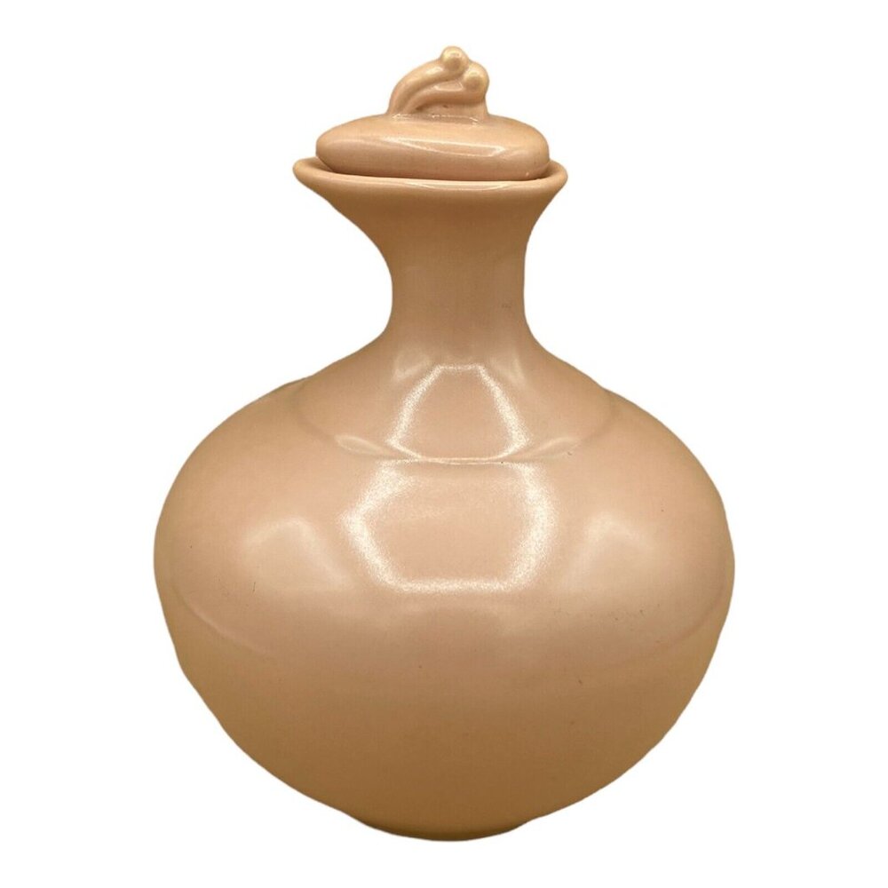 Metlox 9” Carafe 238 Water Coffee Jug Poppy Trail With Lid Taupe Color READ